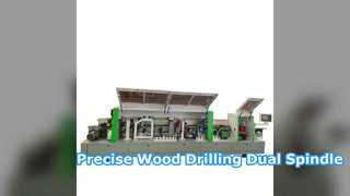 Wood Drill Machine Precision Dual Spindle Vertical Horizontal